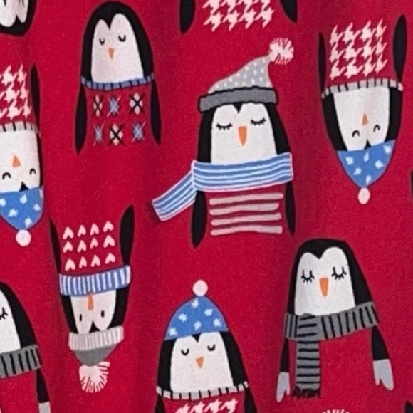 💥Penguin Women Pajama Bottoms Secret Treasures Sleepwear Lounge Pants Red Large - Picture 2 of 8